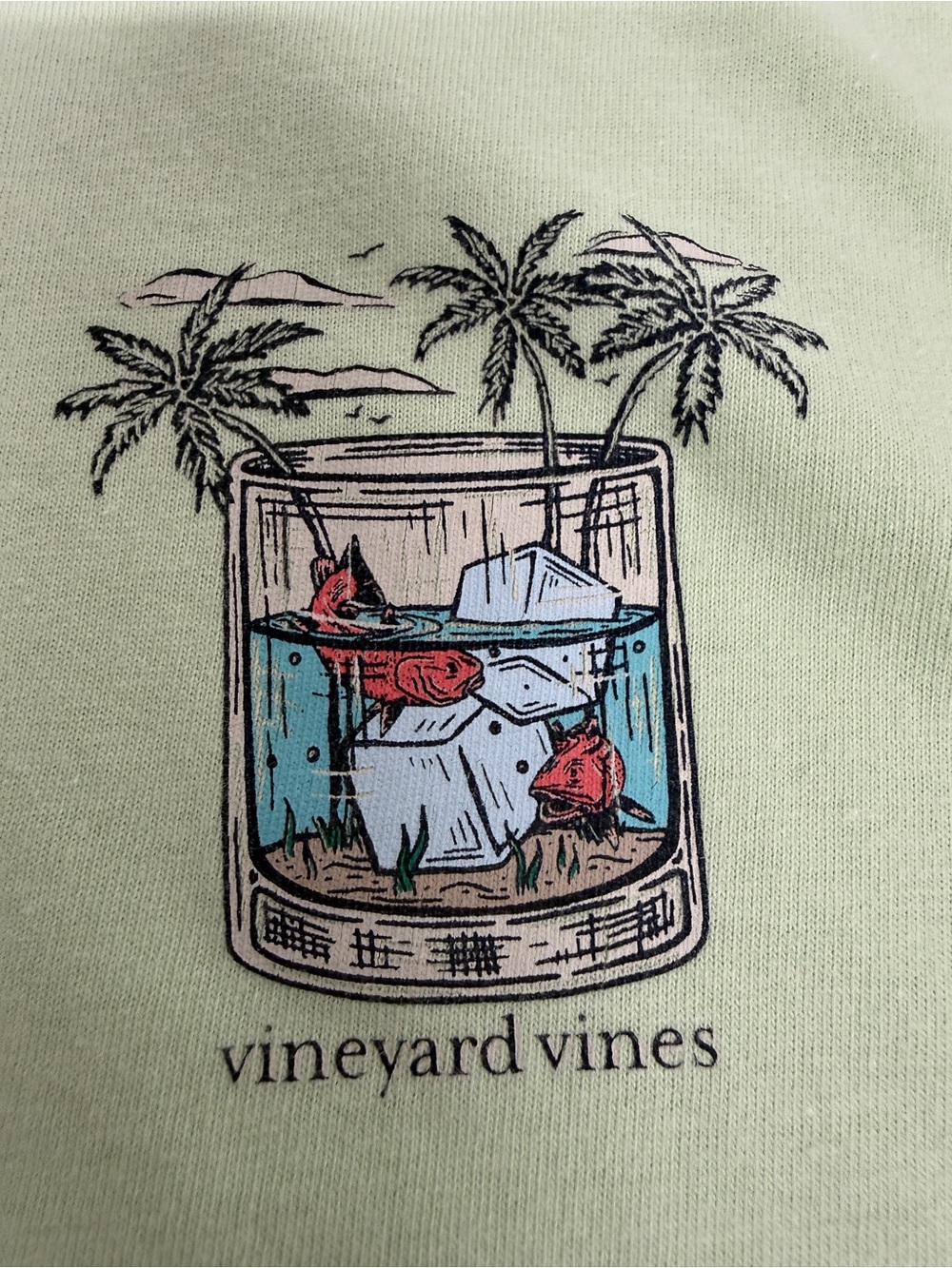 Vineyard Vines Graphic Tee Women’s Small Green - Picture 7 of 8